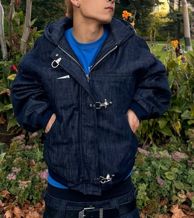 15OZ RAW JAPANESE DENIM CLASP JACKET