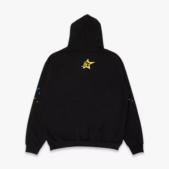 Sp5der 'P*NK V1' Pullover Hoodie Black / Pink (FW21) SPDR-0020-BLK-HD