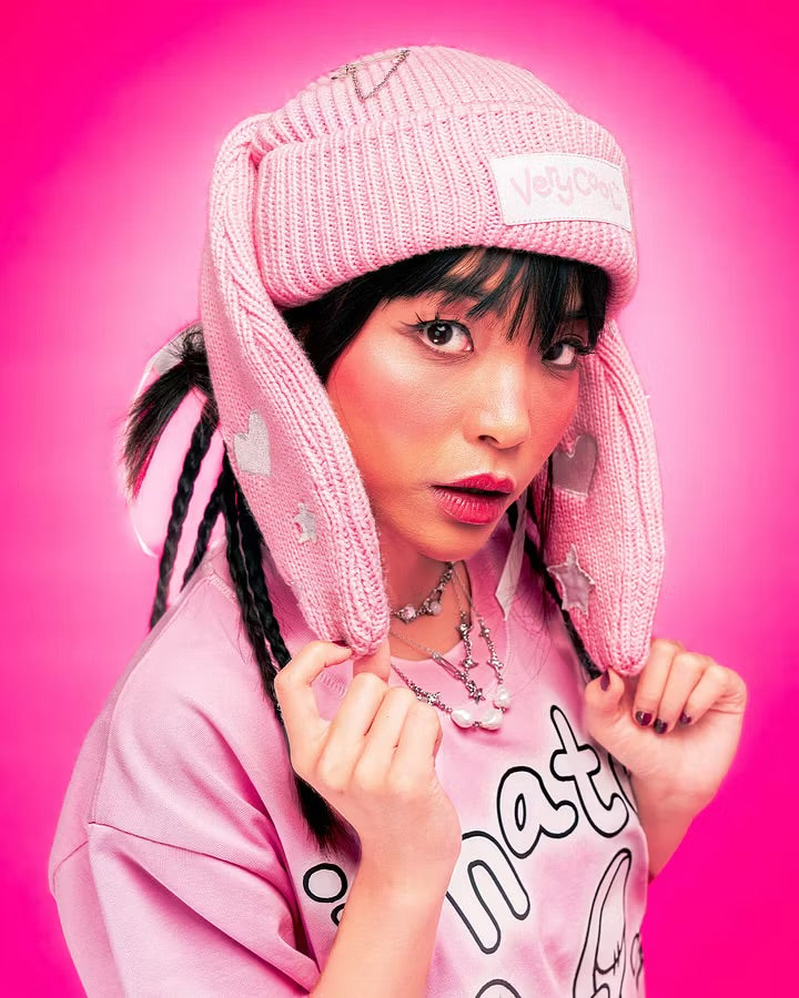 The Pink Floppy Beanie