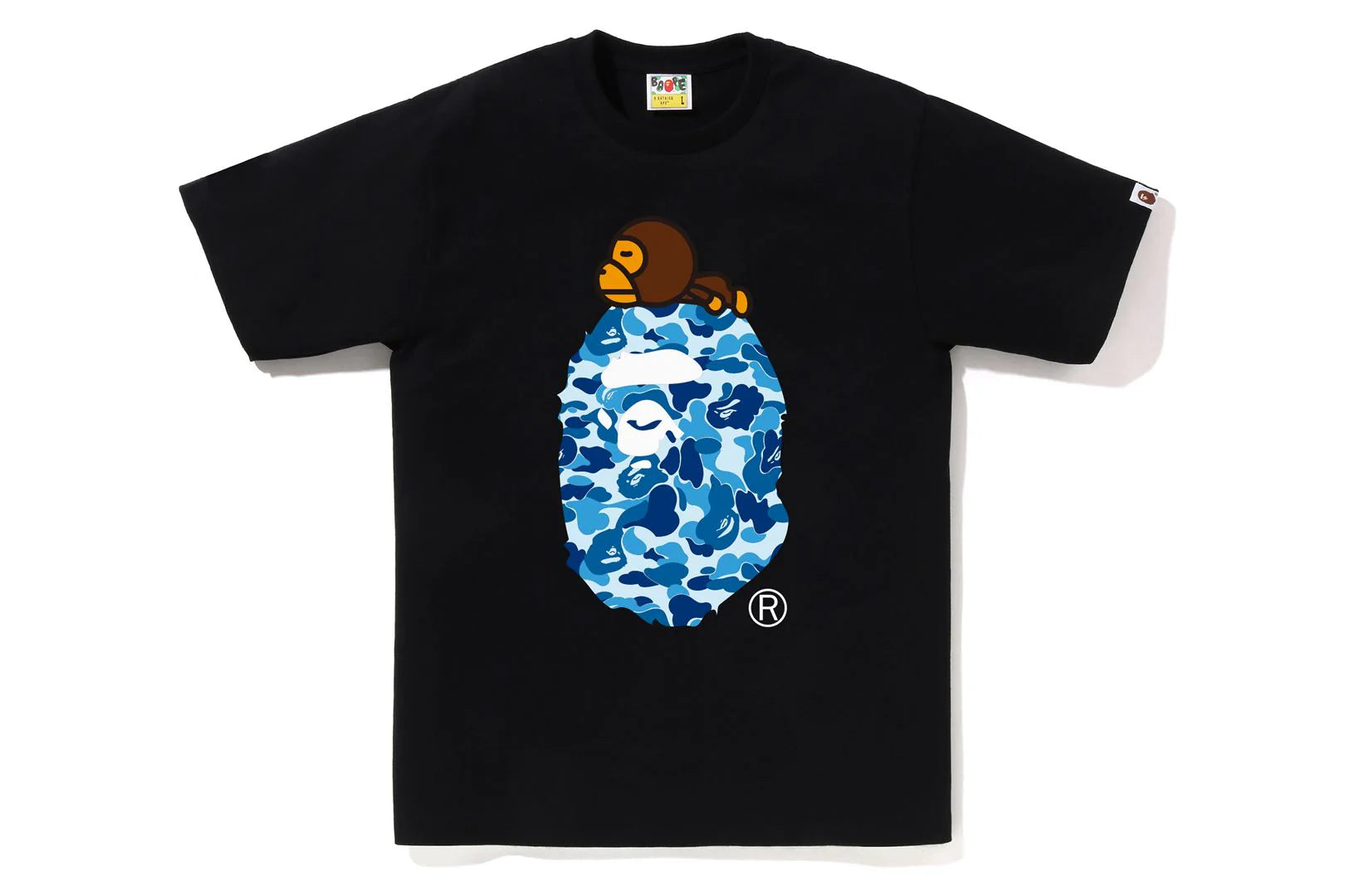 BAPE ABC Camo Milo On Big Blue Ape Tee