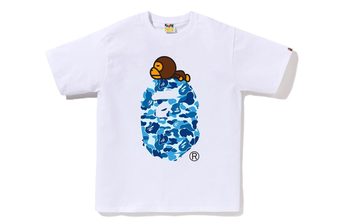 BAPE ABC Camo Milo On Big Blue Ape Tee