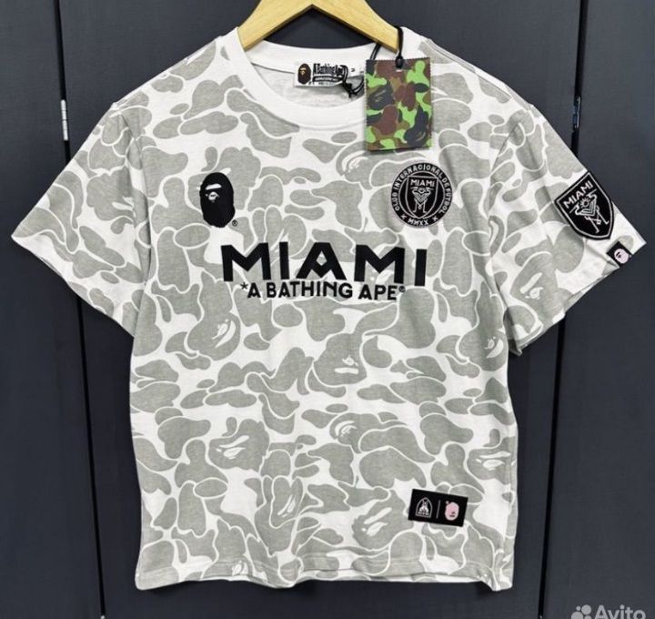 BAPE x MIAMI International Short Sleeve Unisex Top