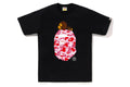 BAPE ABC Camo Milo On Big Pink Ape Tee