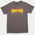 Flame Logo T-Shirt Charcoal Grey