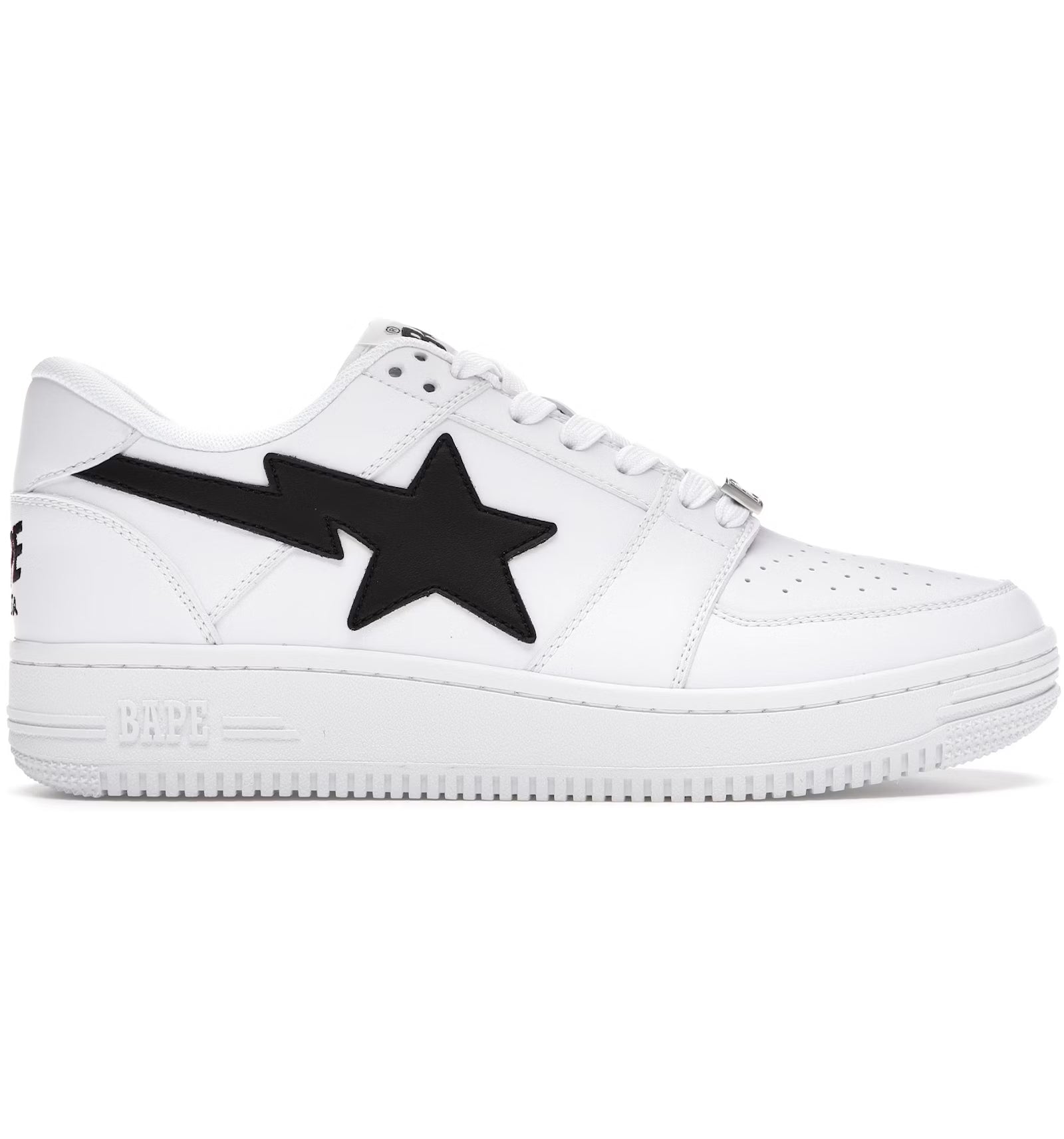 A Bathing Ape Bapesta M1 Low 'White Black'