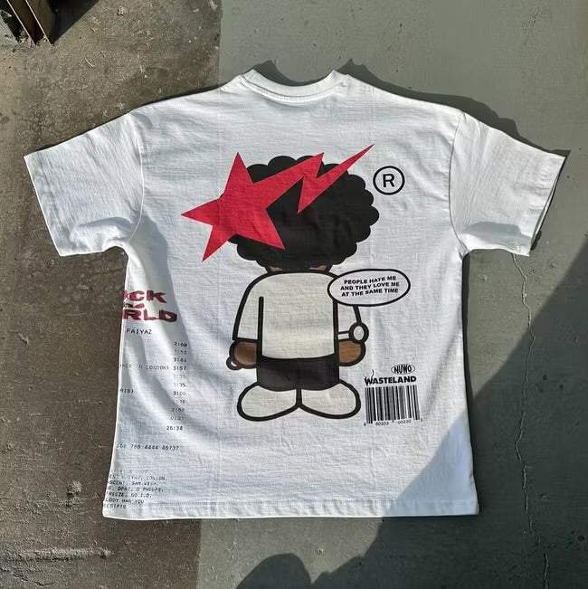 Fashion Brent Faiyaz Print Short Sleeve T-Shirt