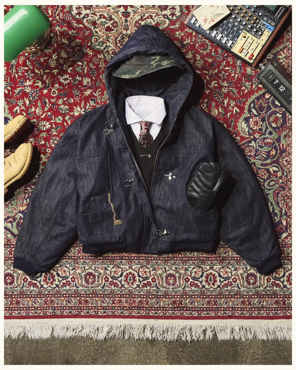 15OZ RAW JAPANESE DENIM CLASP JACKET
