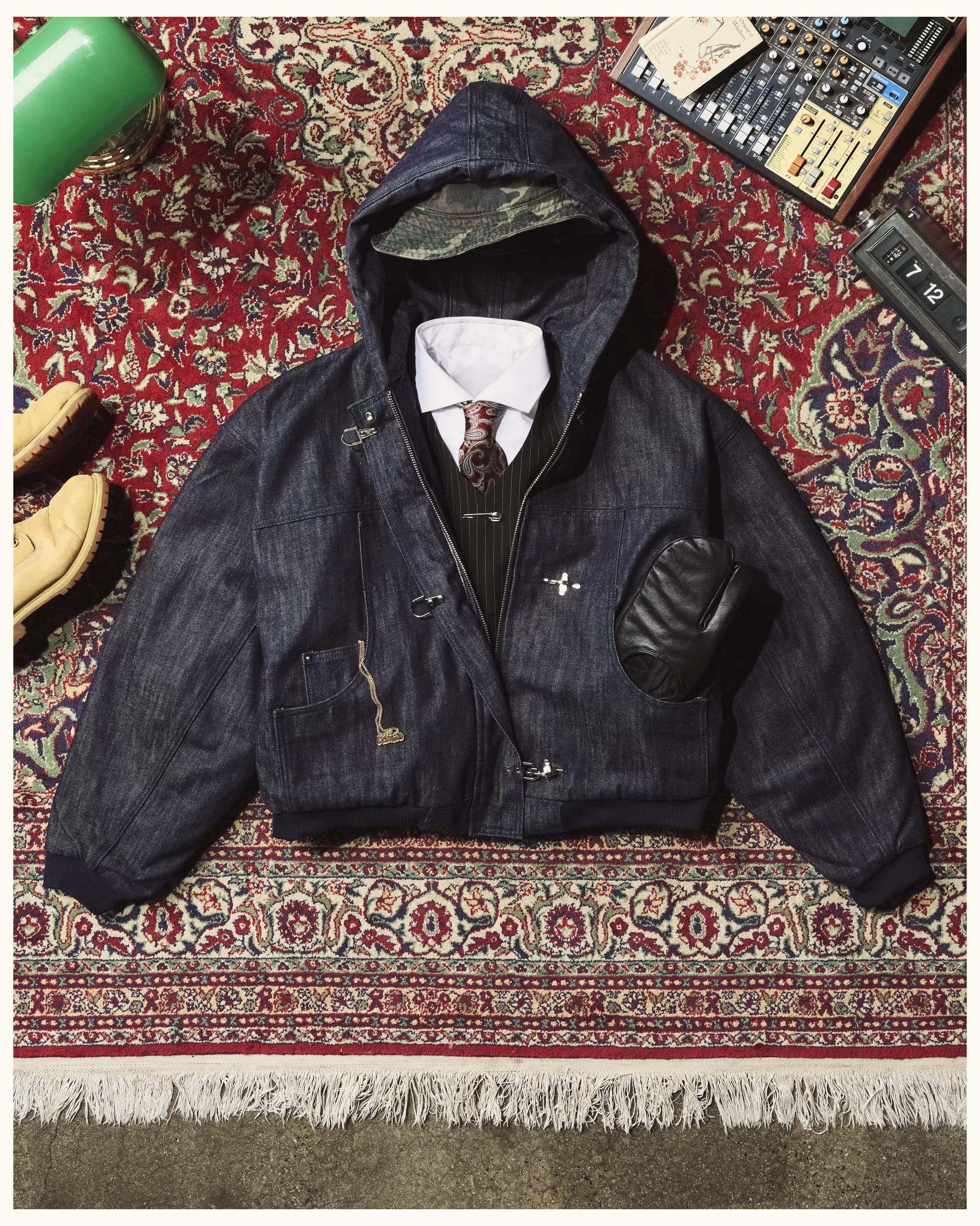15OZ RAW JAPANESE DENIM CLASP JACKET