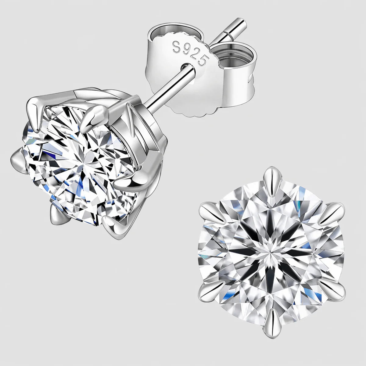 Moissanite Stud Earrings