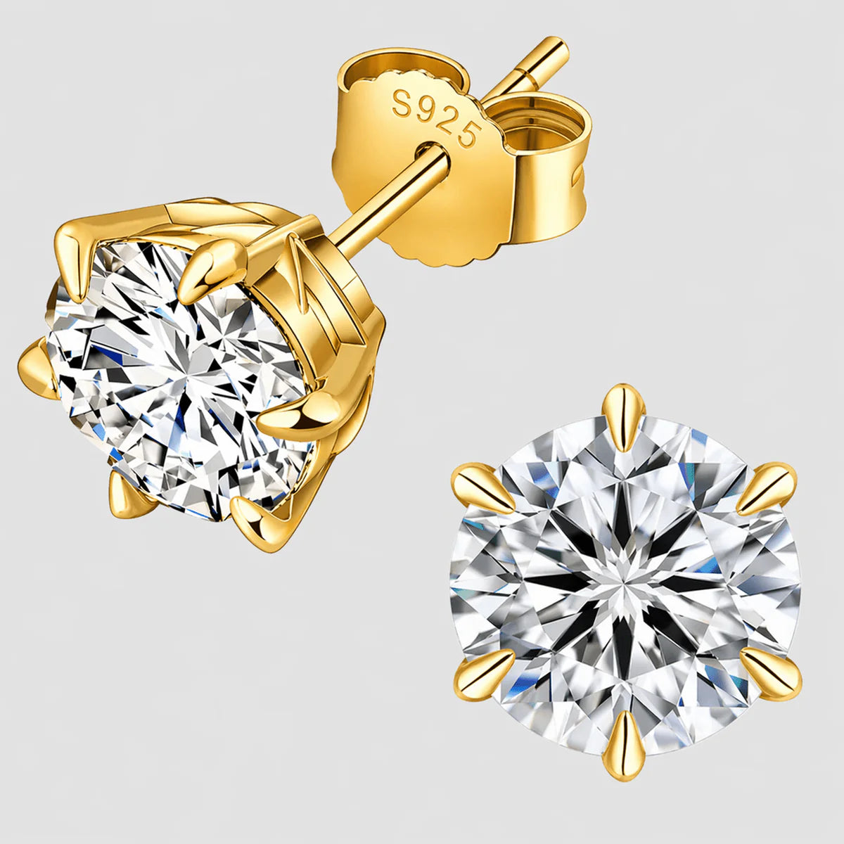 Moissanite Stud Earrings