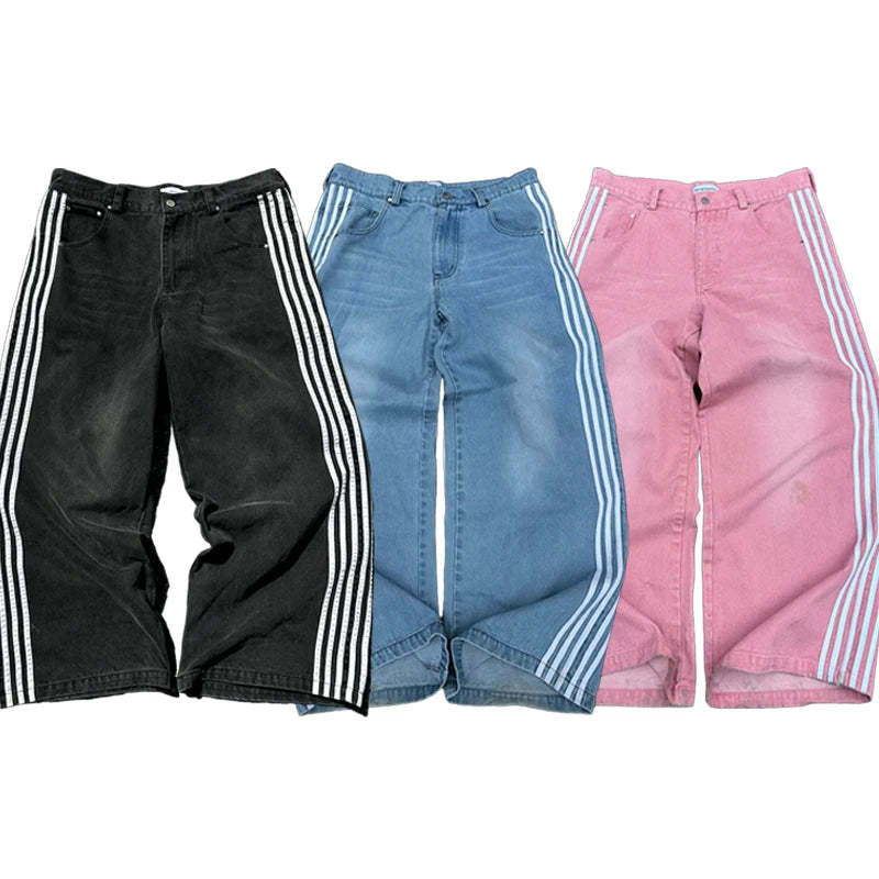 Baggy Jeans Striped
