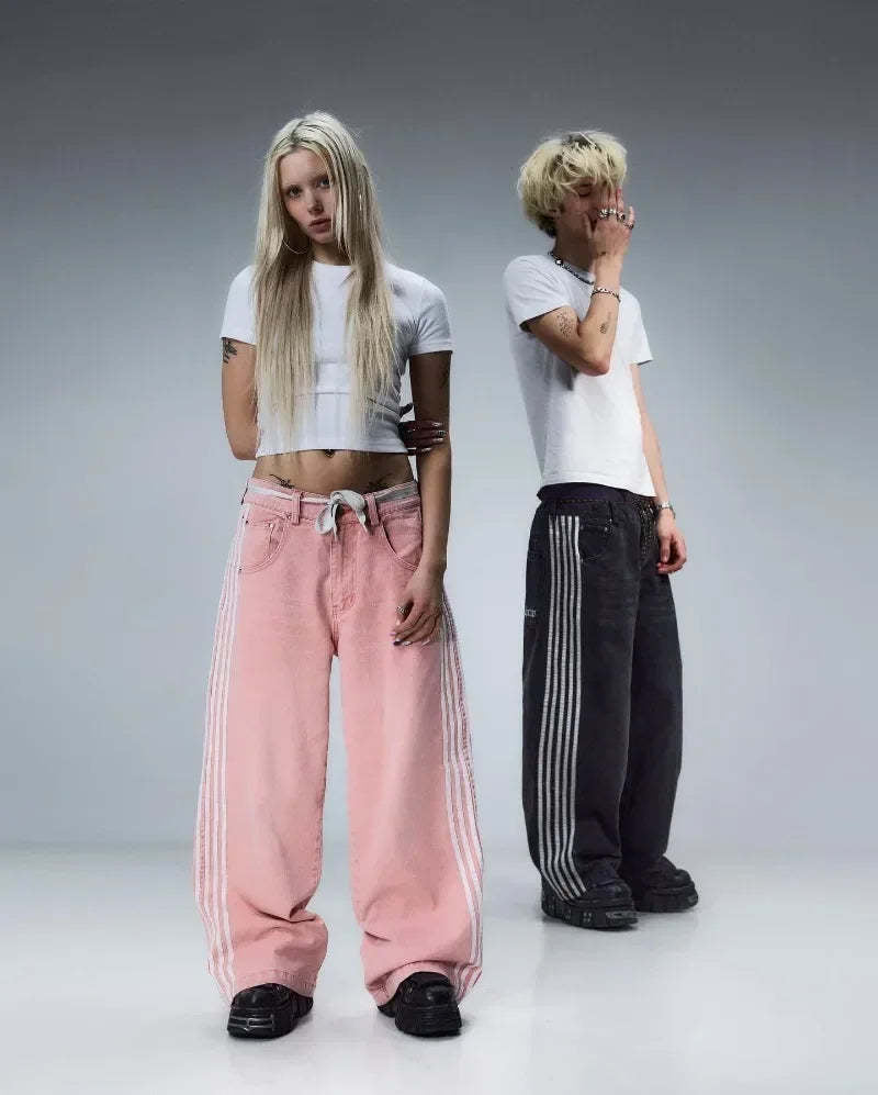 Baggy Jeans Striped
