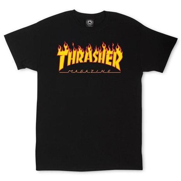 Flame Logo T-Shirt Black
